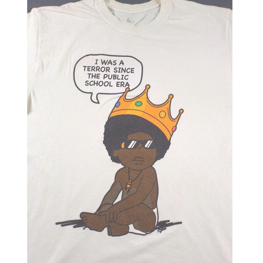 Hypnotize Notorious BIG Biggie Smalls Baby Crown Graphic T-Shirt Mens M